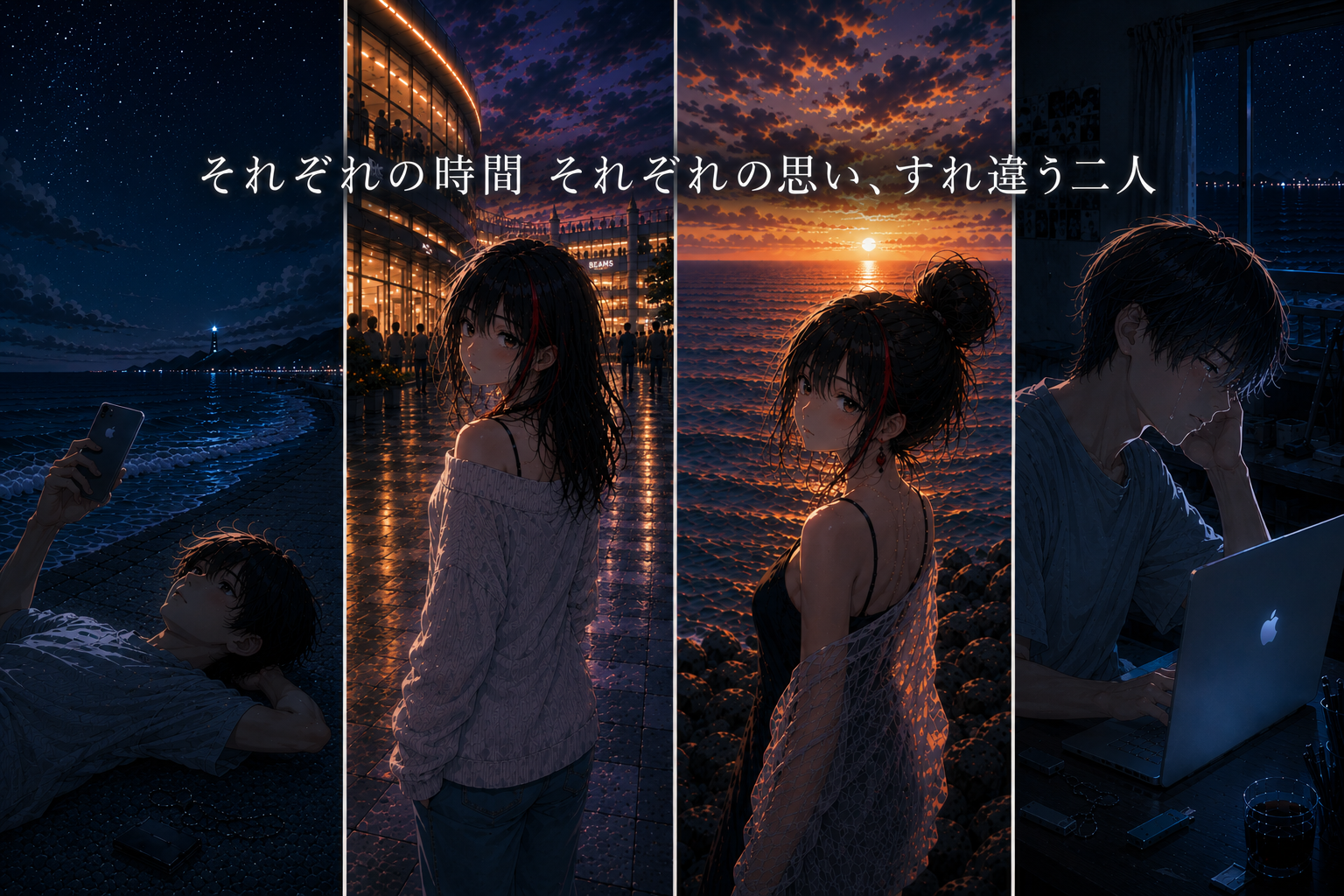 Midnight Radio のコラージュビジュアル